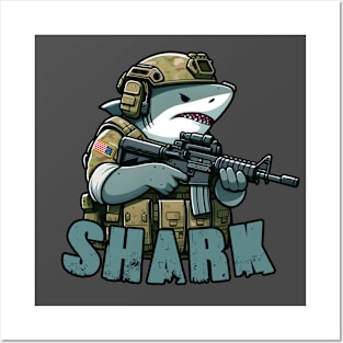 Tactical Shark Posters and Art